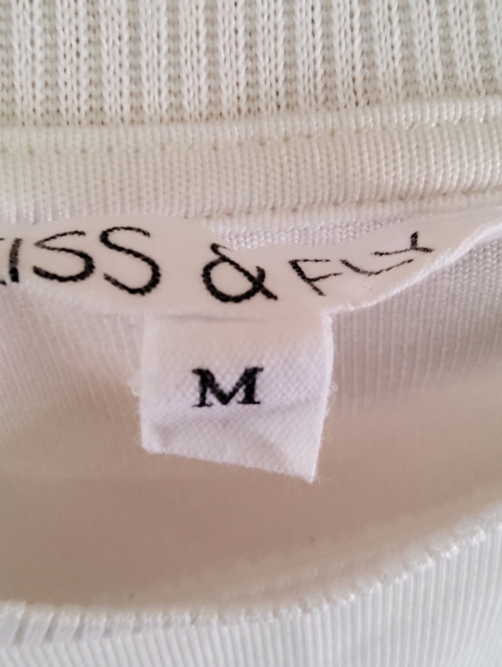 Kiss And Fly White Paris Graphic Top with Sheer Polka Dot Sleeves - Picture 4 of 6